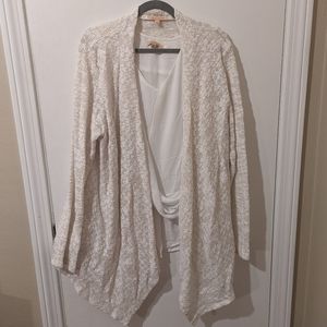 Gibson Lattimer cream top and sweater, XL